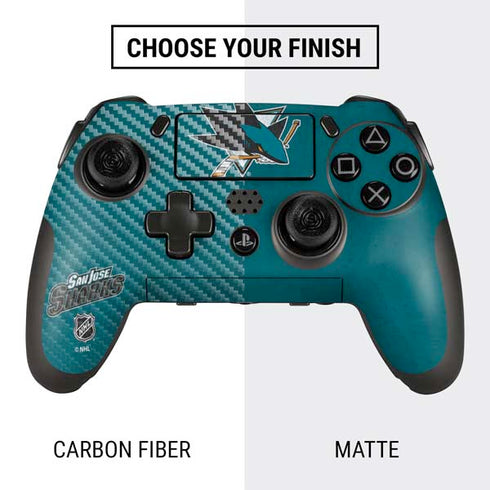 NHL San Jose Sharks Distressed PlayStation Scuf Vantage 2 Controller Skin